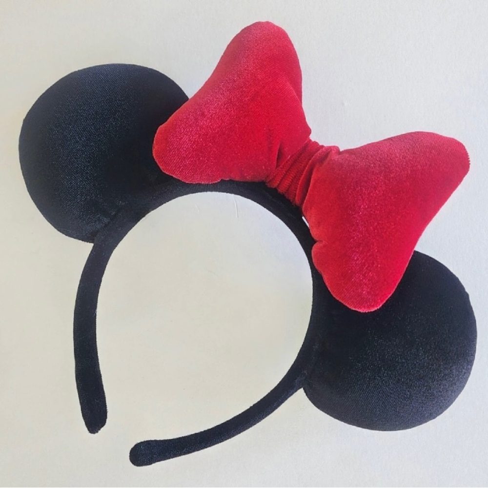 Handmade Minnie Mouse Ears Velvet Ears